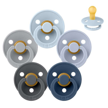 Bibs Rund Colour Napp - Sampak - 5 st. - strl. 1 - Ocean Storm 