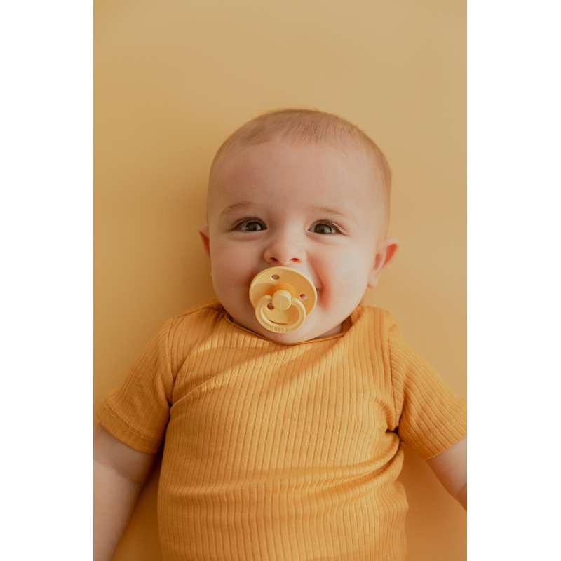 Bibs Rund Colour Napp - Sampak - 3 st. - strl. 1 - Ljus Smör 
