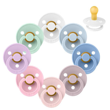 Bibs Rund Colour Napp - Sampak - 8 st. - strl. 1 - Pastellparadis 