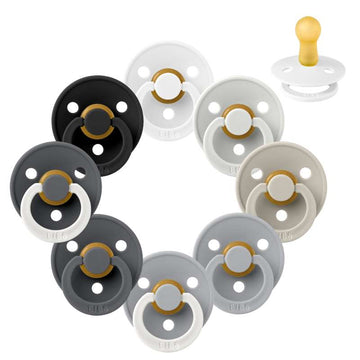 Bibs Rund Colour Napp - Sampack - 8 st. - strl. 2 - Regnig dag 