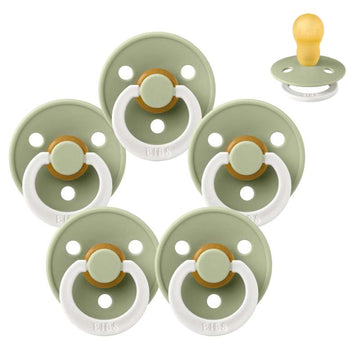Bibs Rund Colour Napp - Sampak - 5 st. - strl. 3 - GLOW - Salvia 