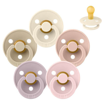Bibs Rund Colour Napp - Sampak - 5 st. - strl. 1 - Mjuk och Skonsam 