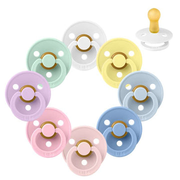 Bibs Rund Colour Napp - Sampak - 8 st. - strl. 2 - Vårbreak 