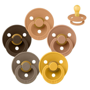 Bibs Rund Colour Napp - Sampak - 5 st. - strl. 1 - Nallebjörn 