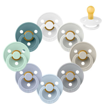 Bibs Rund Colour Napp - Sampack - 8 st. - strl. 1 - Vintern kommer 