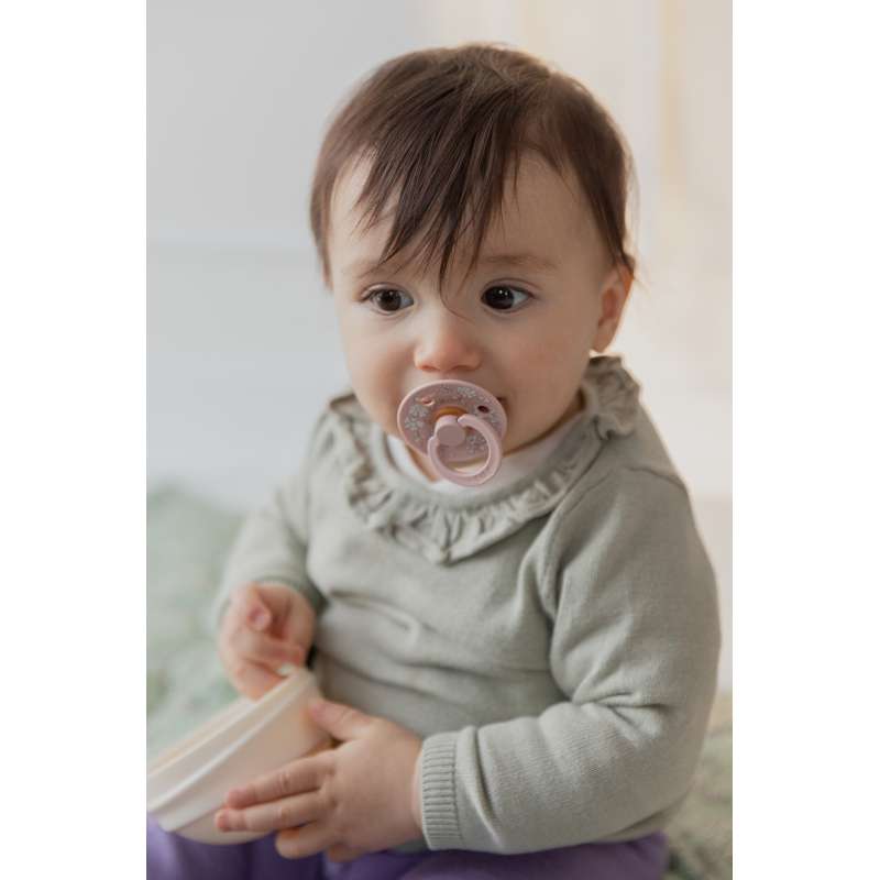 BIBS Rund naturgummi Sutt - Sampack - 5 st. - strl. 2 - Soft Touch 