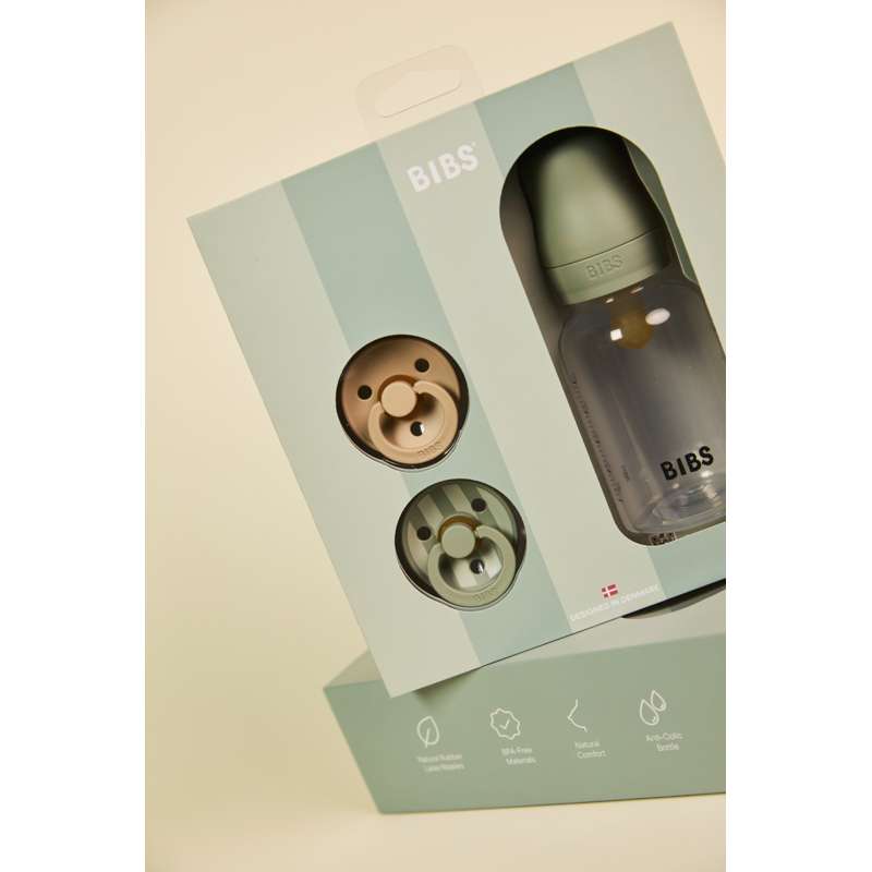 BIBS Babypresentset - Sprinkle - Sage 