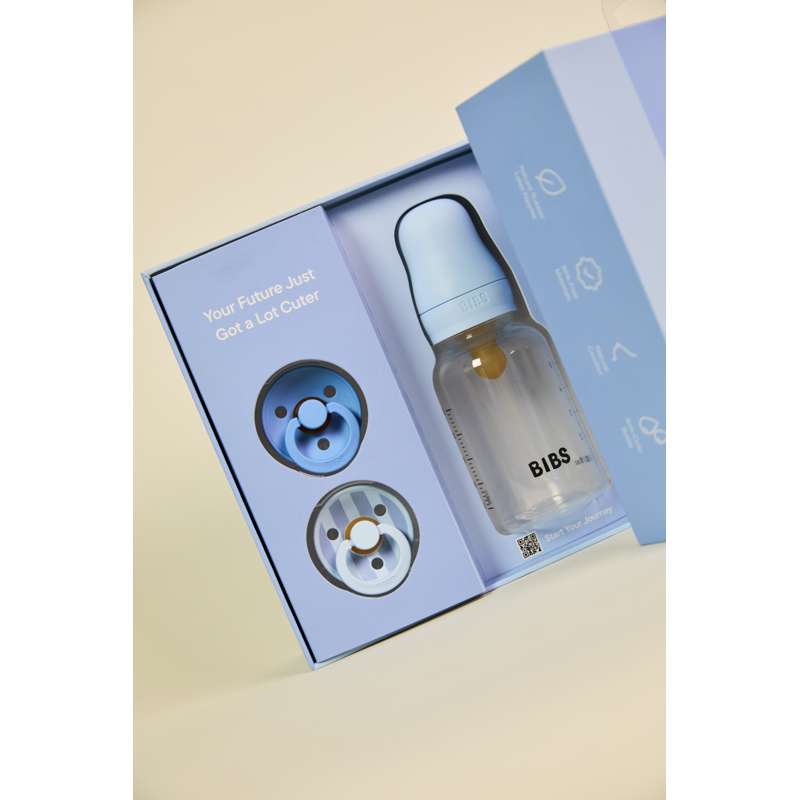 BIBS Babypresentset - Sprinkle - Baby Blue 