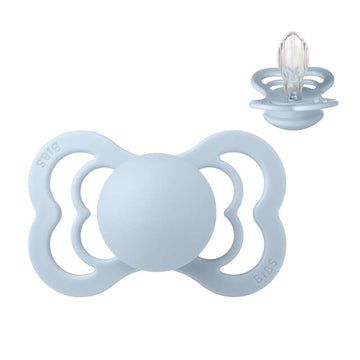 BIBS Symmetrisk Supreme Napp - Stl. 2 - Silikon - Babyblå