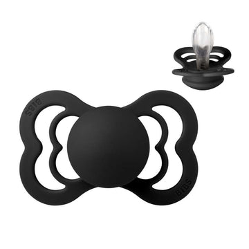 BIBS Symmetrisk Supreme Napp - Stl. 2 - Silikon - Black