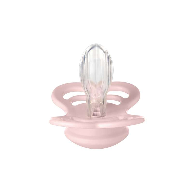 BIBS Symmetrisk Supreme Napp - Stl. 2 - Silikon - Blossom