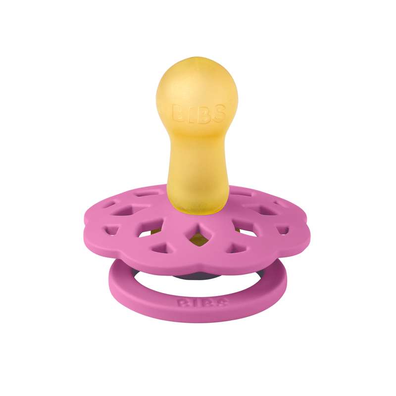 BIBS Rund bohemisk napp - strl. 2 - naturgummi - Bubblegum 