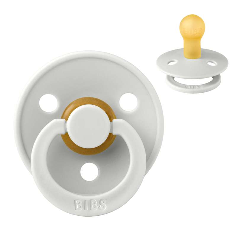 Bibs Rund Colour Napp - strl. 1 - naturgummi - Haze 