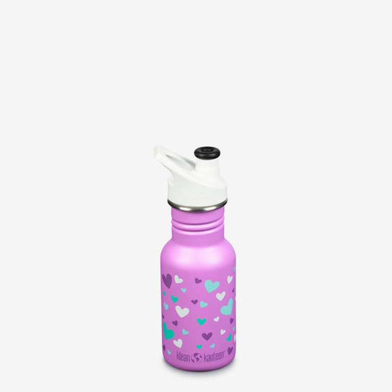 Klean Kanteen Classic Drickflaska - Kid SportCap - 355ml - Orchid Hearts 