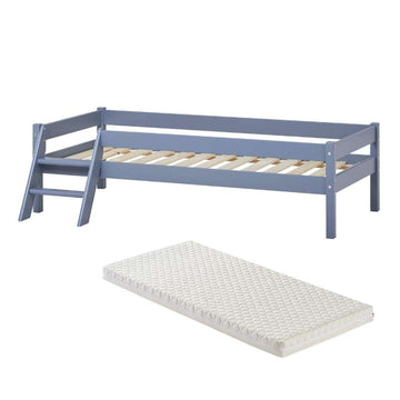 Kid'oh Juniorseng m. Sweet Dream Madras - Svanemærket - 70x160 cm - Grå