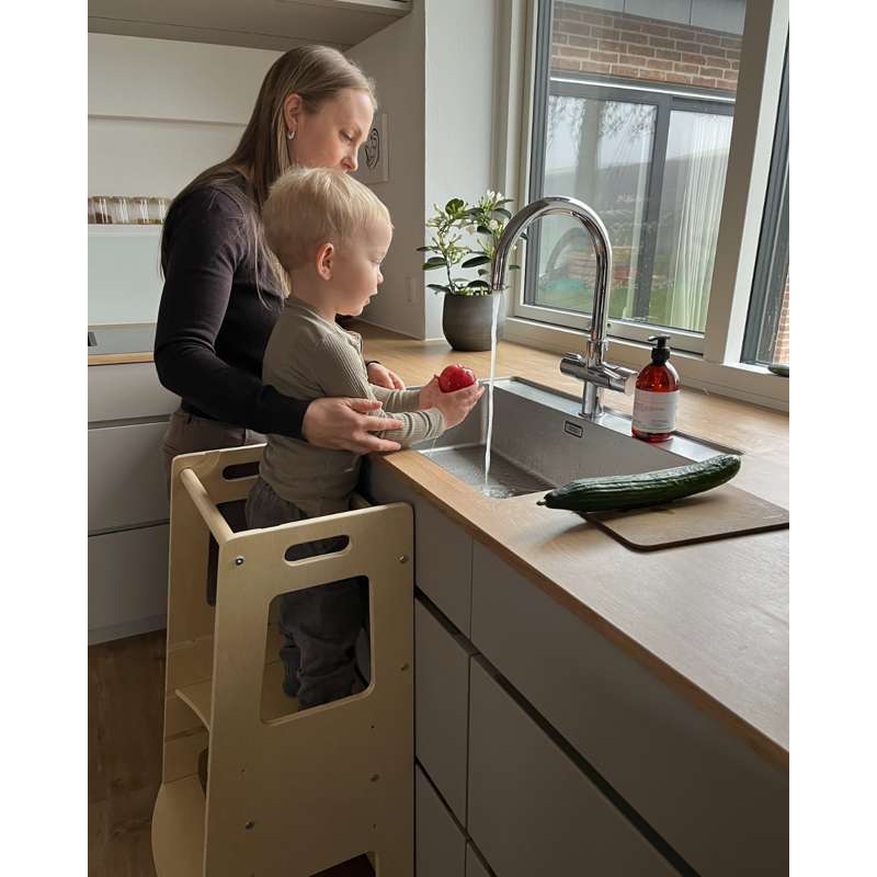 Kid'oh Hjälpa till pall - Justérbart - FSC - Natur 