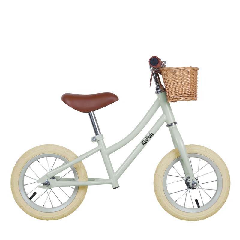 Kid'oh Löpcykel m. Cykelkorg - Sage Sand 