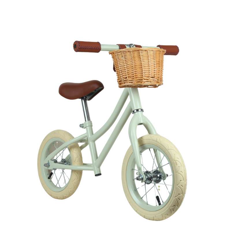 Kid'oh Löpcykel m. Cykelkorg - Sage Sand 