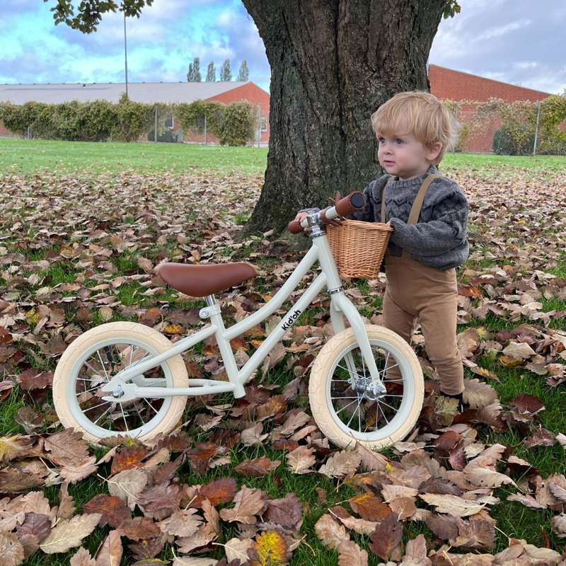 Kid'oh Löpcykel m. Cykelkorg - Sage Sand 