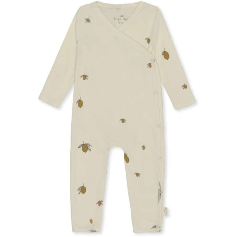 Konges Sløjd Newborn Onesie GOTS - CITRON