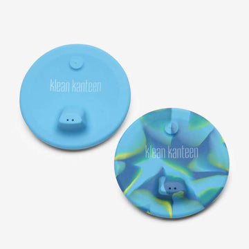 Klean Kanteen Kid Cup Sippy Lock till 296ml Cup - 2-Pack - Blå/Tie Dye 