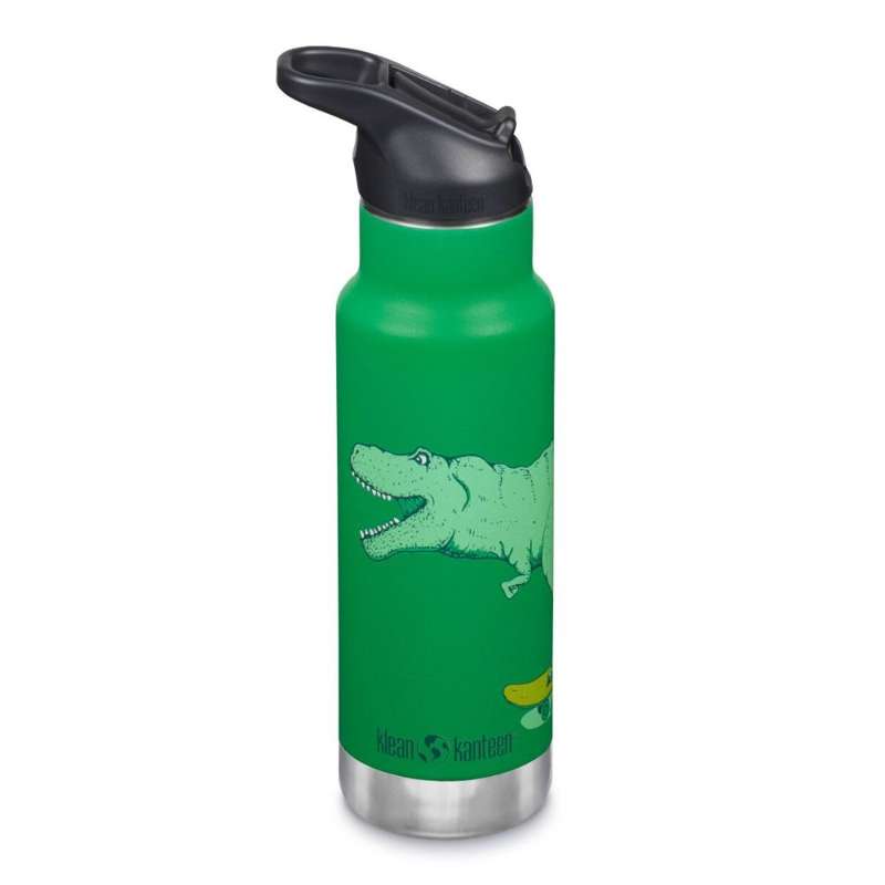 Klean Kanteen Kid Classic Termodrikkedunk - Kid SportCap - 355ml - Dino Skate