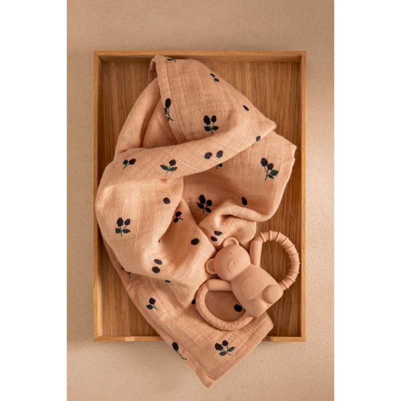 Liewood Lewis Muslin Stofbleer - 2-pak - Mini Berry/Pale Tuscany