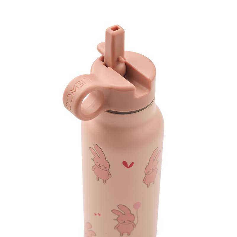 Liewood Falk Drikkeflaske - Rustfrit Stål - 350ml - Wild Child/Rosey