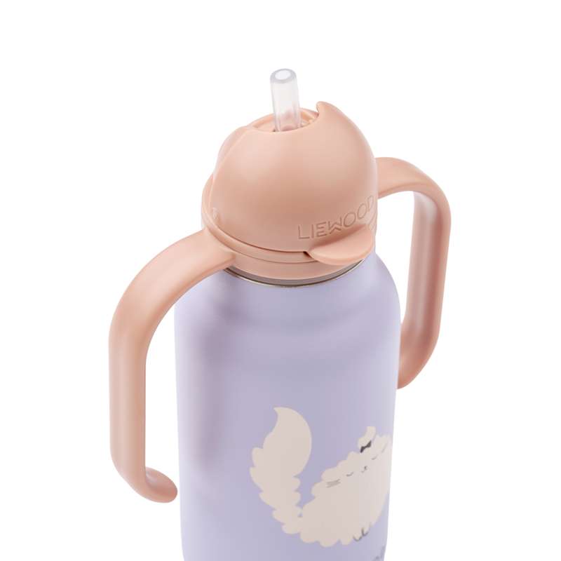 Liewood Kimmie Drickflaska - Rostfritt stål - 250 ml - Cat/Warm Lilac 