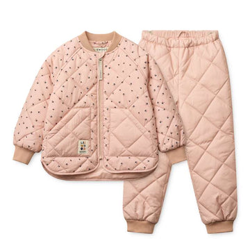 Liewood Zella Termoklädesset - Mini Cherry Heart/Rosey 