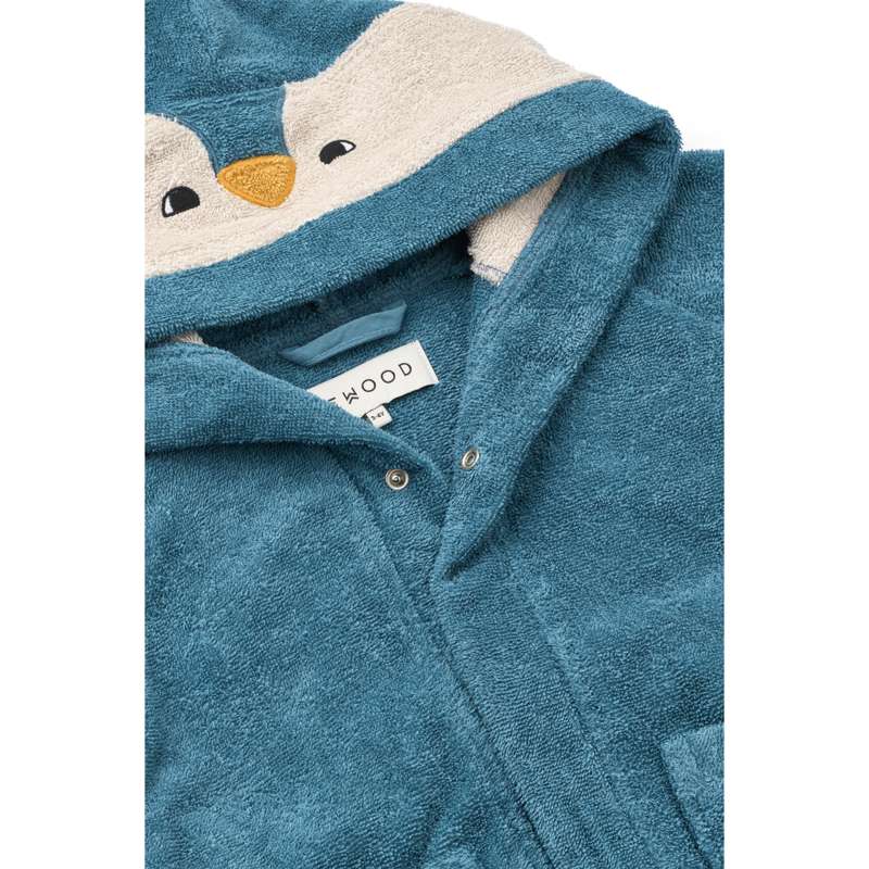 Liewood Lily Badekåbe - Penguin - Oceanview Mix