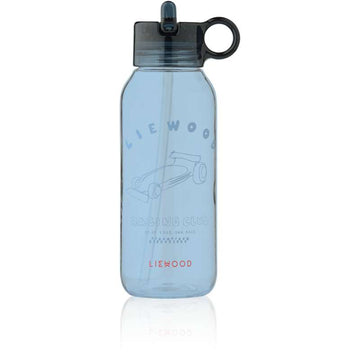 Liewood Yang Drikkedunk - Tritan m. Silikonöverdrag - 500ml - Race Cars/Classic Navy 