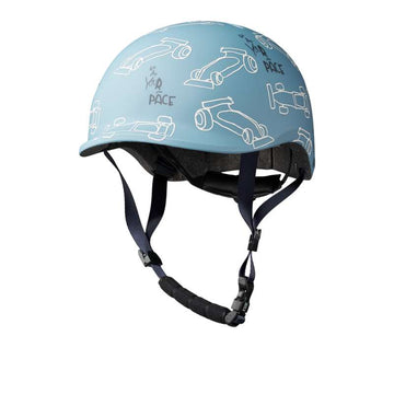 Liewood Milly cykelhjälm - Race Cars/Beach blue 