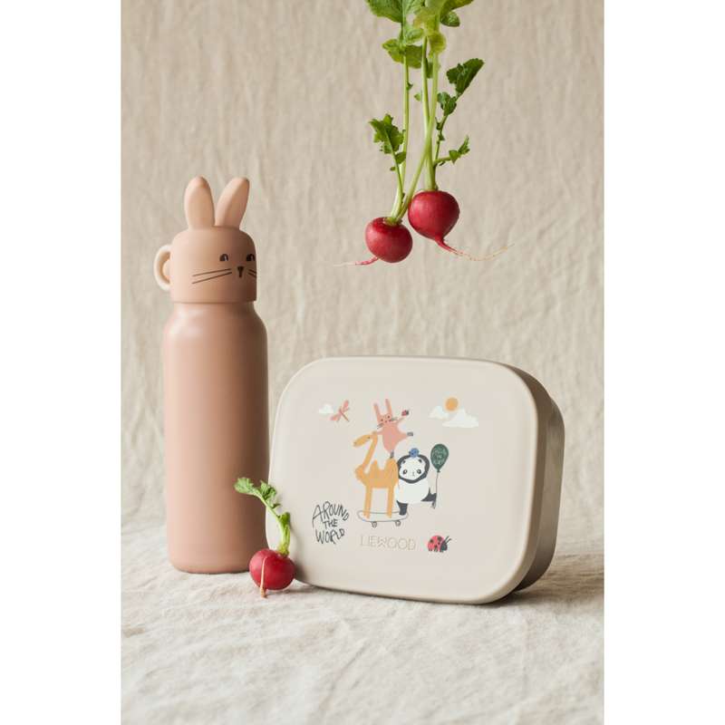 Liewood Falk Dricksflaska - Rostfritt stål - 350ml - Rabbit - Pale Tuscany 
