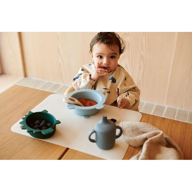 Liewood Iggy Sæt m. Miniskåle - 4 pak - Silikone - Dino Blue Multi Mix