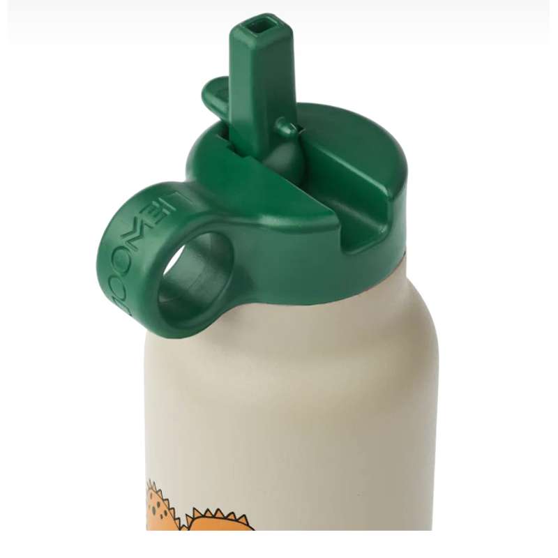 Liewood Falk Dricksflaska - Rostfritt stål - 350ml - Dinosaurier/Dimma