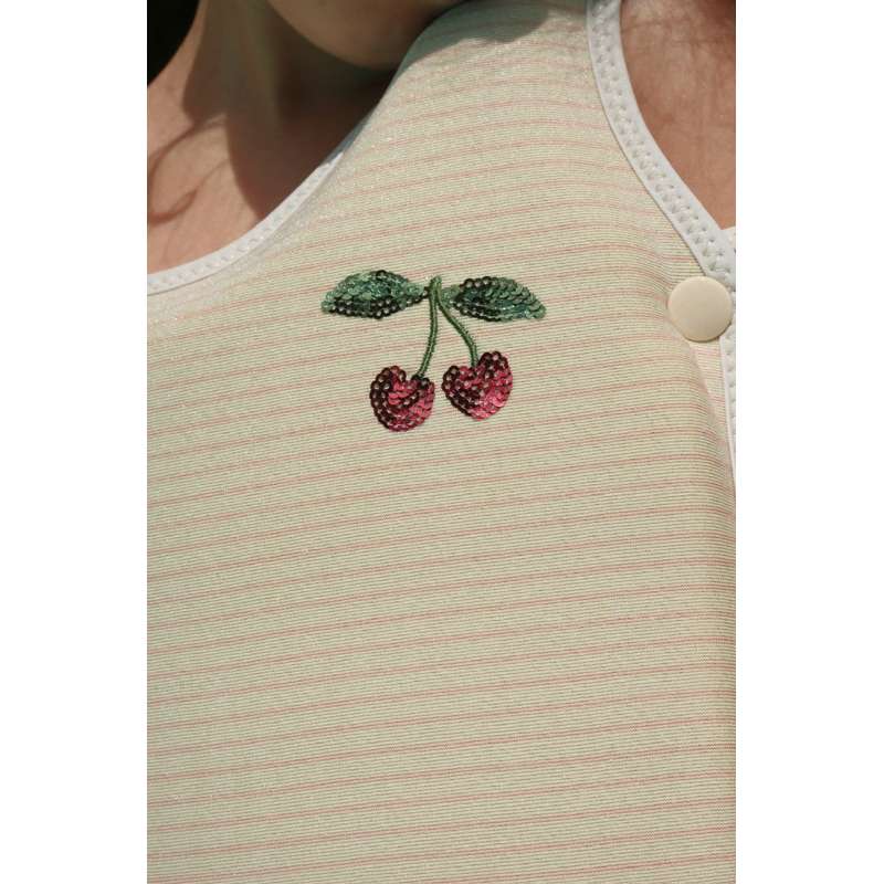Konges Sløjd Cherry Simväst - Rosrandig 