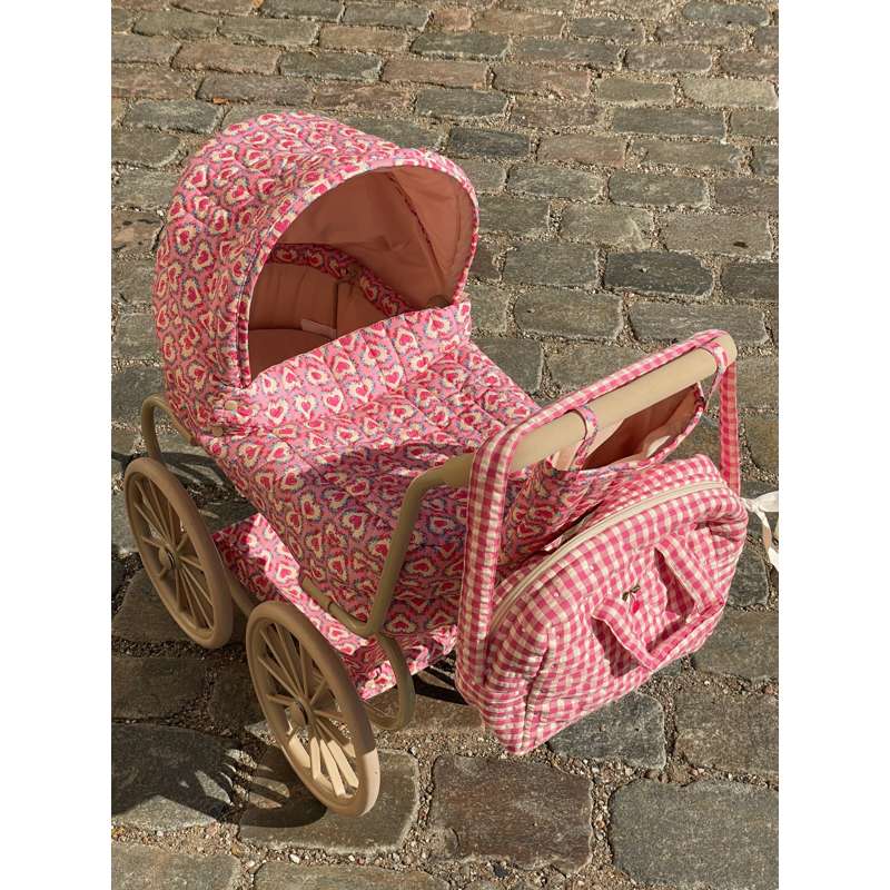 Konges Sløjd Docka Pusletaske - Bubblegum Check 