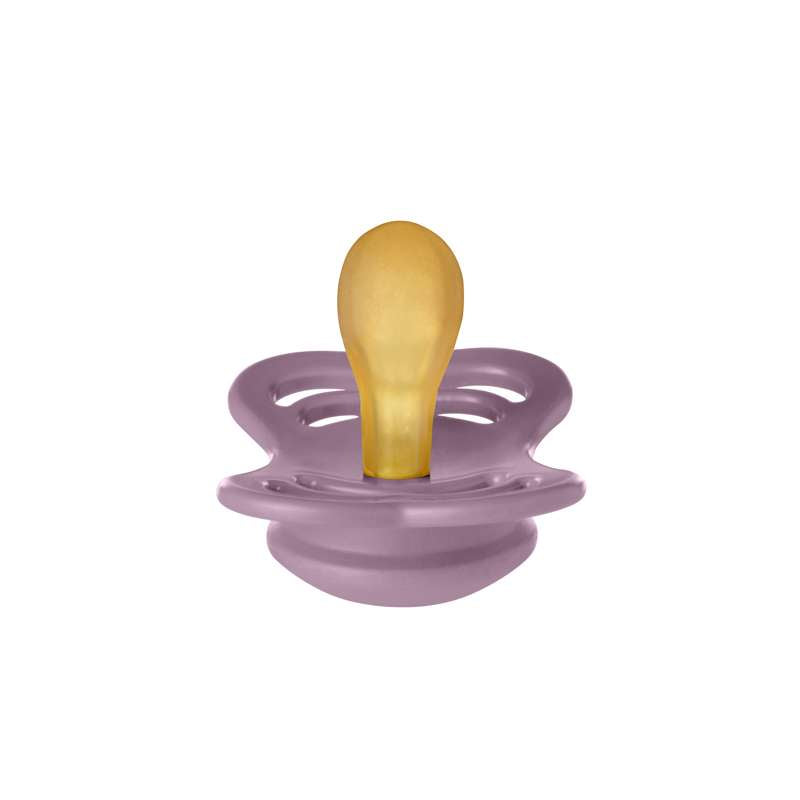 Bibs Supreme Napp - strl. 1 - naturgummi - Mauve 