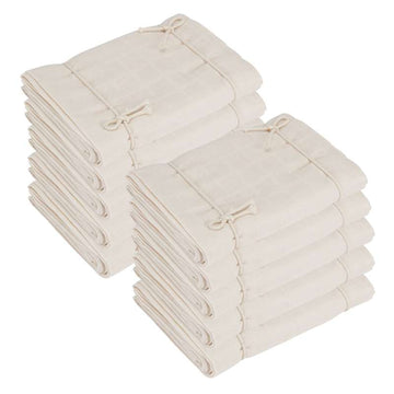 Naturebaby Økologiske Stofbleer/Minisvøb - 10-pak - Natural White