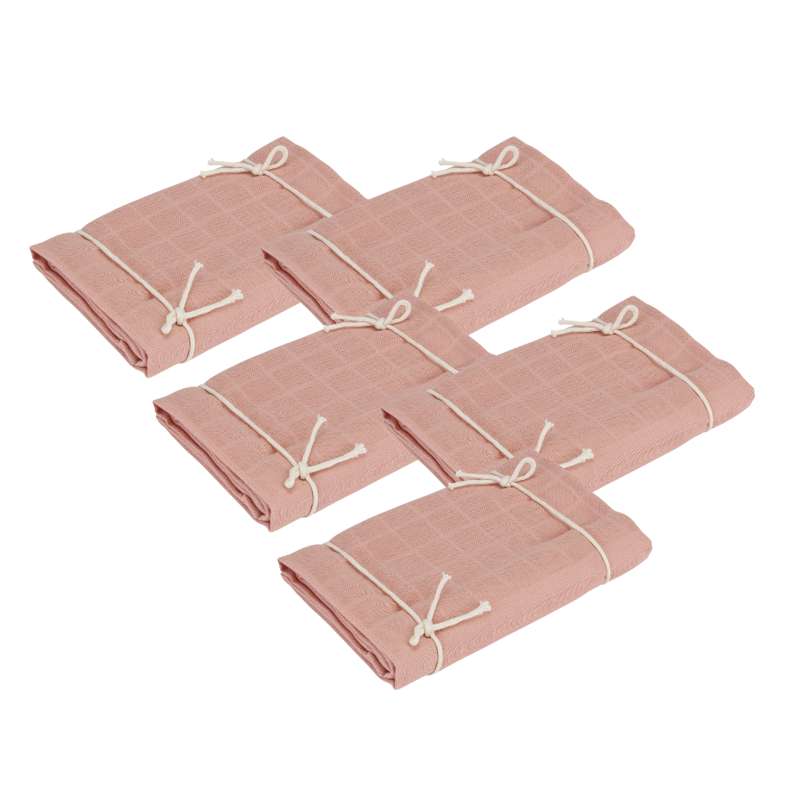 Naturebaby Økologiske Stofbleer/Minisvøb - 5-pak - Rose Cloud