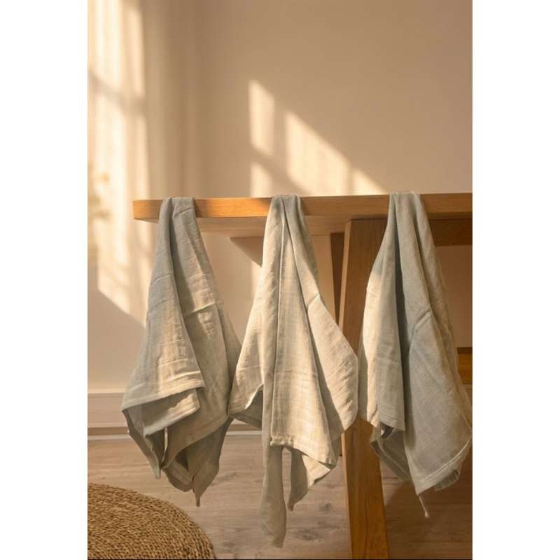 Oh'Naturel Økologiske Stofbleer - 10-pak - Swan/Dove