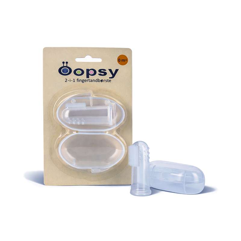 Oopsy 2-i-1 fingertandborste 