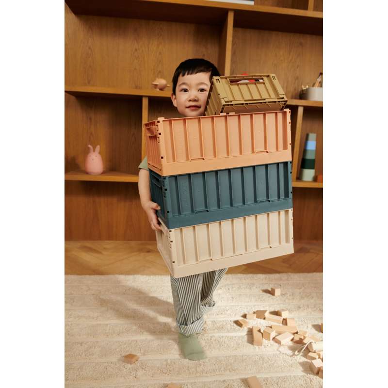 Liewood Weston Opbevaringsboks - Large - Whale Blue