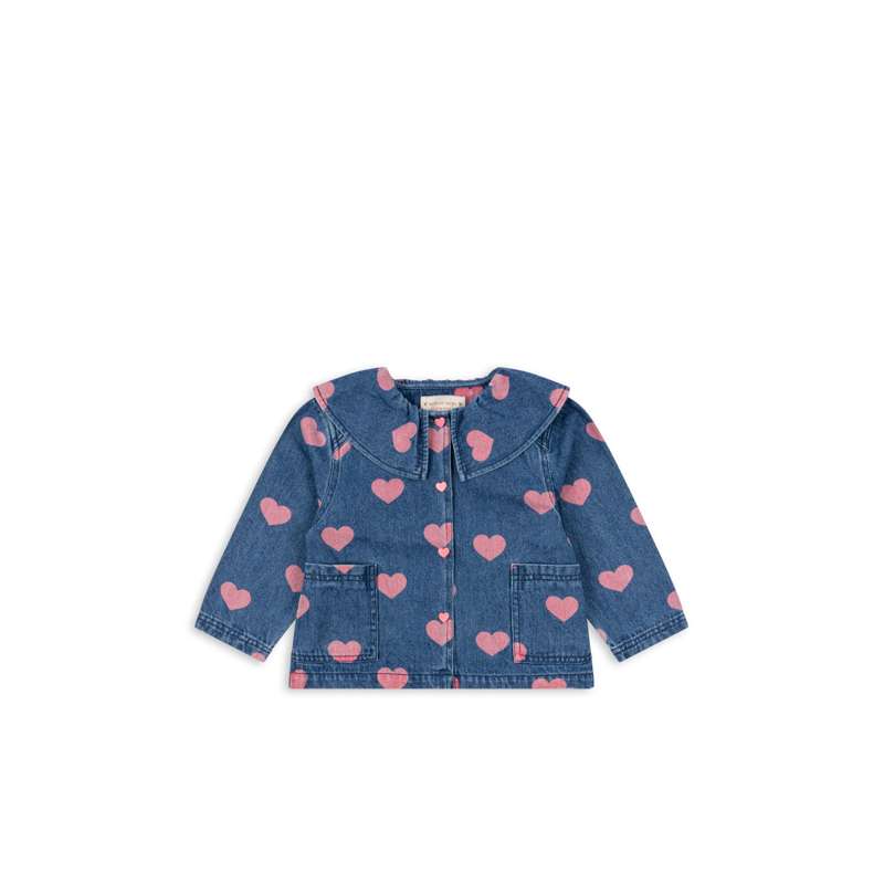 Konges Sløjd Magot Denim Blus - GOTS - Bon Coeur Rosa