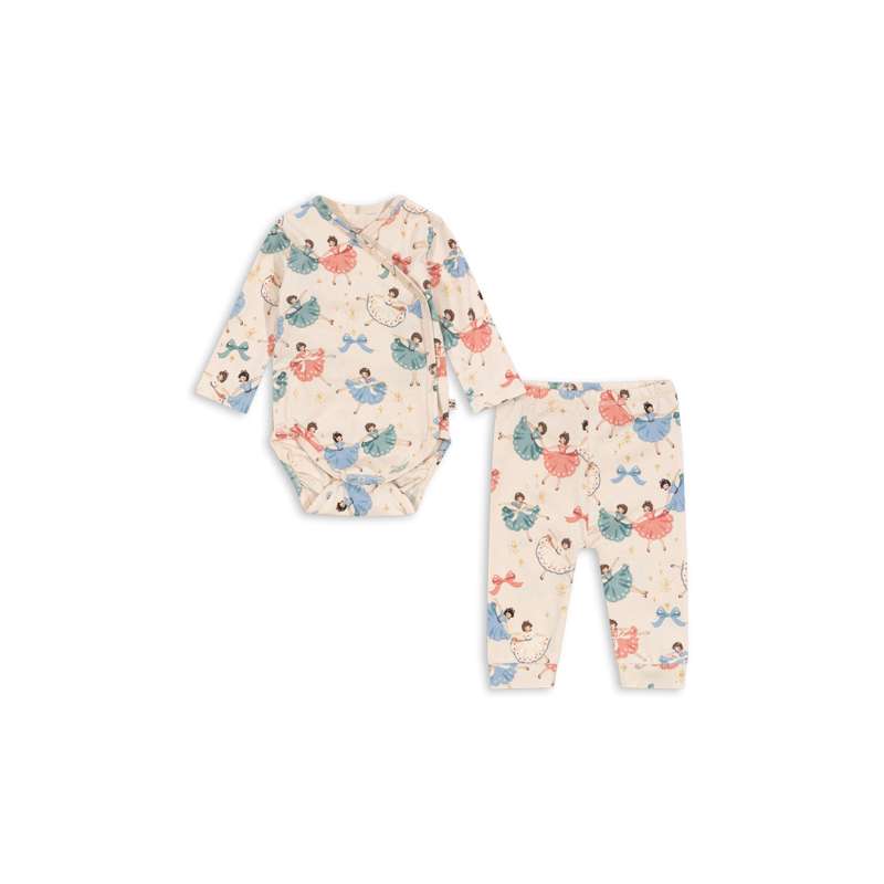 Konges Sløjd Grundläggande Nyfödd Set - GOTS - Båge Ballerina 