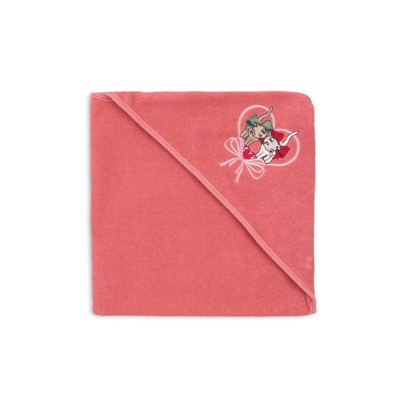 Konges Sløjd Terry Handledning m. Broderi - GOTS - Flamingo Fjäder 