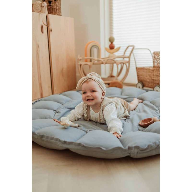 Play & Go Babynest Lekmatta - Bloom - Dusty Blue