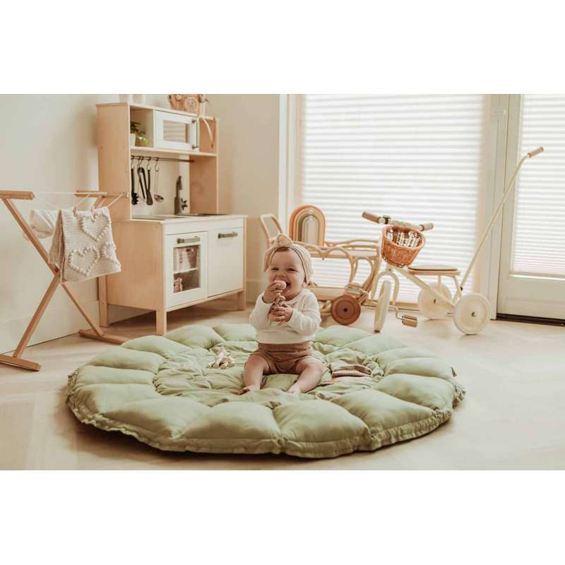 Play & Go Babynest Lekmatta - Bloom - Meadow Green