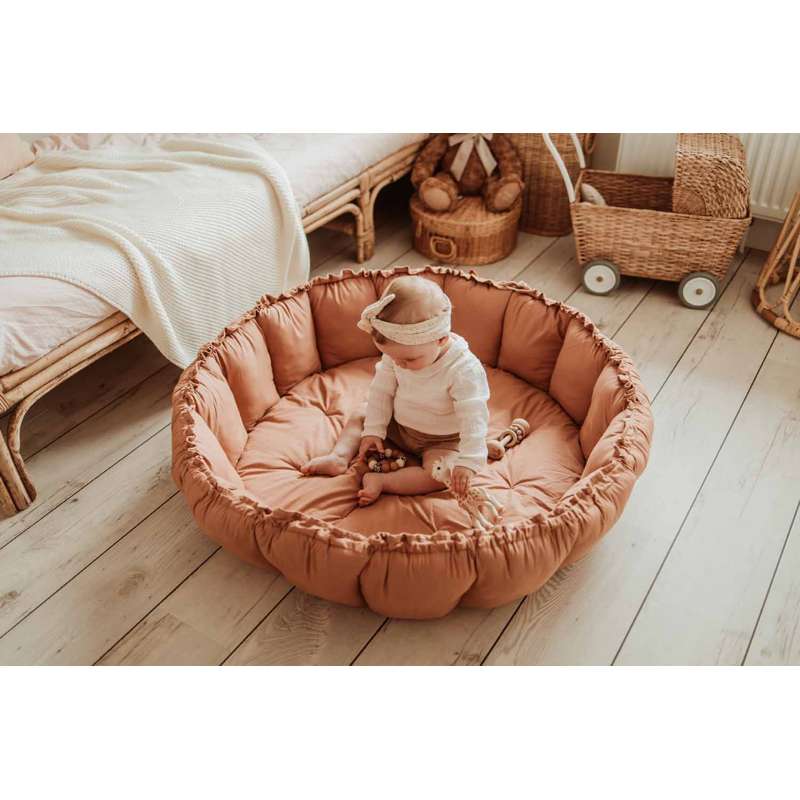 Play & Go Babynest Lekmatta - Bloom - Tawny Brown